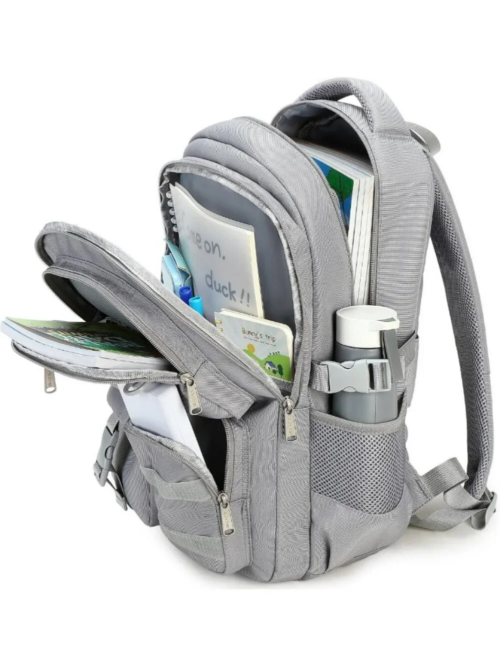 Spacious Heavy Duty Backpack for School & Travel | Multi-Pocket Casual Bookbag